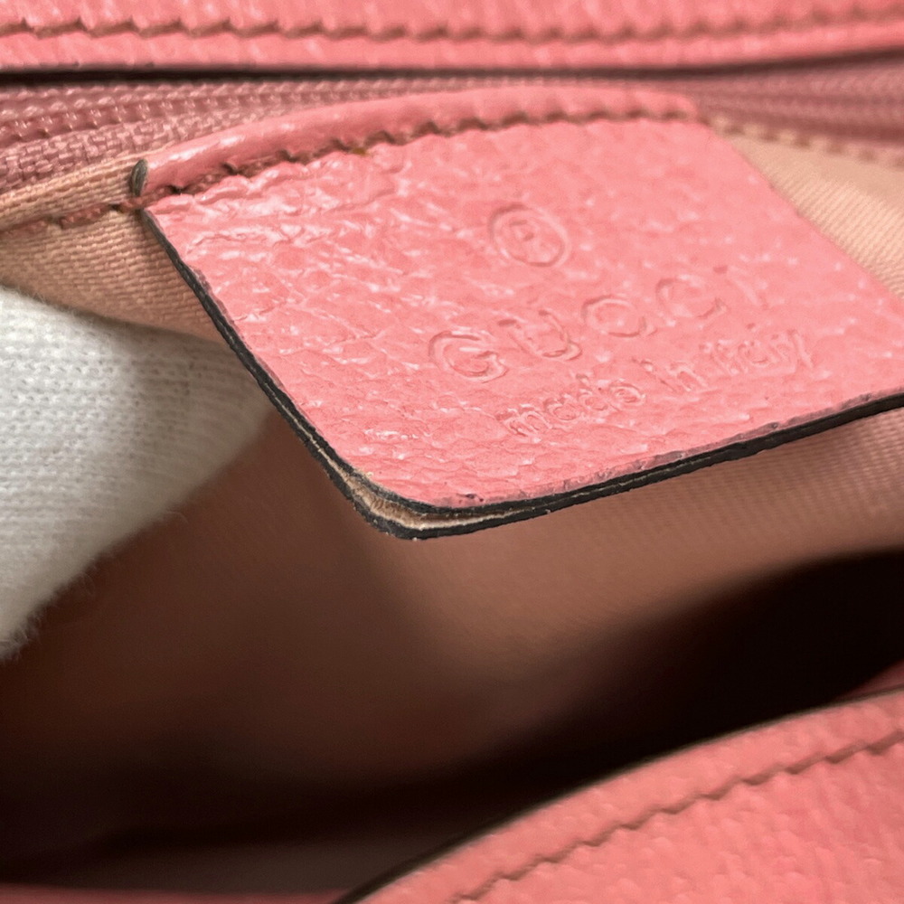Gucci Eclipse Handbag GG canvas pink leather trim - Picture 7 of 7